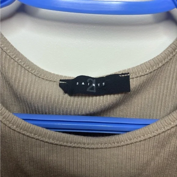 Taupe Women's Sleeveless Top - Picture 2 of 4